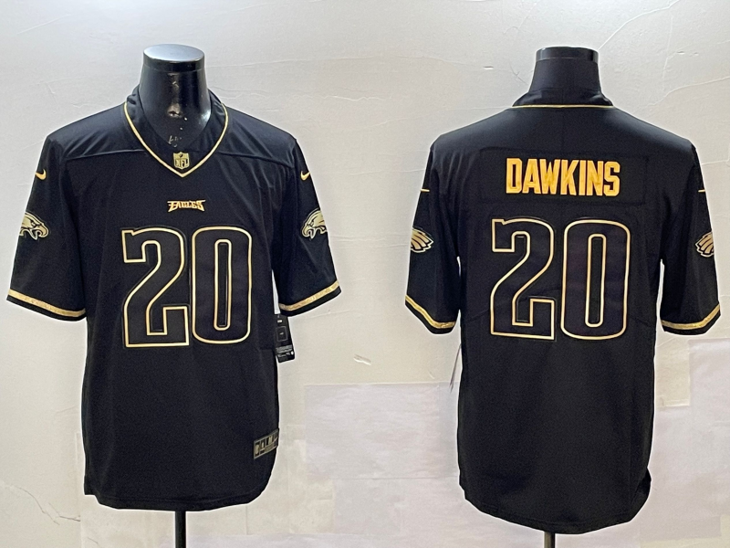 Men 2026 Philadelphia Eagles #20 Dawkins black Nike Limited NFL Jersey 002